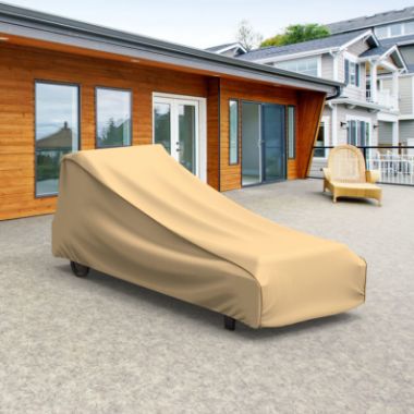 Picture of Outdoor Chaise Lounge Cover - StormBlock™ Signature Tan