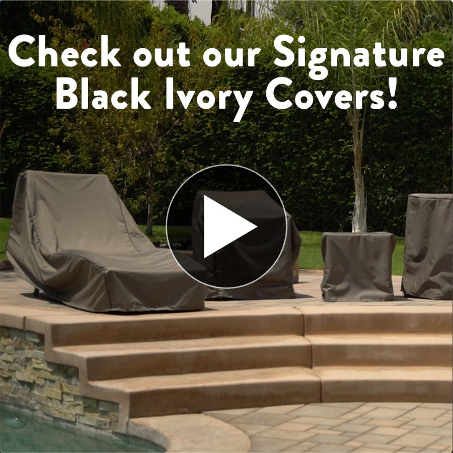 Picture of Large Outdoor Sofa Cover - StormBlock™ Signature Black Ivory